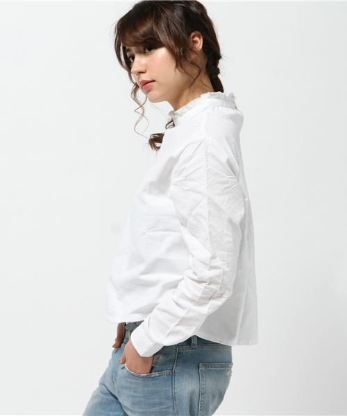 Kastane（カスタネ）の「スタンドBL（シャツ/ブラウス・レディース・ホワイト・FREE）」の6枚目の写真