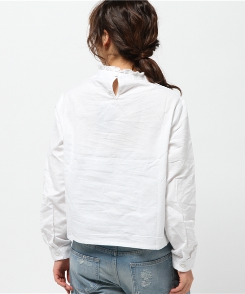 Kastane（カスタネ）の「スタンドBL（シャツ/ブラウス・レディース・ホワイト・FREE）」の7枚目の写真