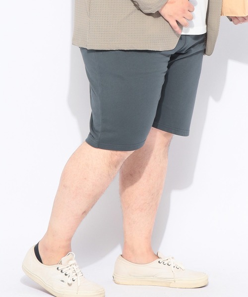 B&T CLUB（ビーティークラブ）の「ショートパンツ ハーフパンツ 短パン メンズ 大きいサイズ ミニ裏毛 無地 ショーツ スウェット 夏 アウトドア レジャー B＆T CLUB ビーアンドティークラブ（スウェットパンツ・メンズ・グレー/ダークグレー/ブラック・X1(3L～4L)/X3(6L～7L)/X2(4L～5L)/X4(8L～9L)）」の3枚目の写真