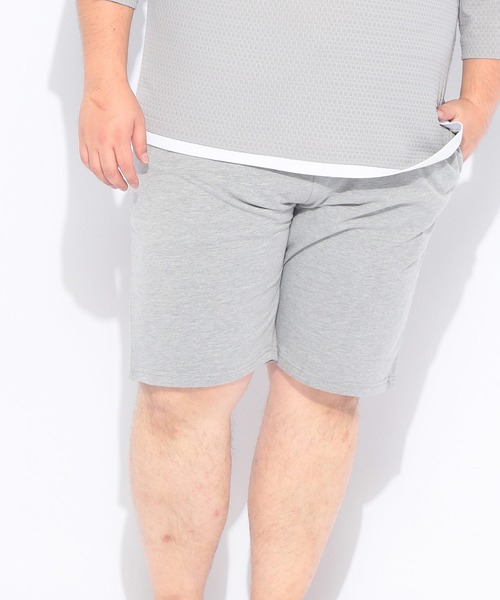B&T CLUB（ビーティークラブ）の「ショートパンツ ハーフパンツ 短パン メンズ 大きいサイズ ミニ裏毛 無地 ショーツ スウェット 夏 アウトドア レジャー B＆T CLUB ビーアンドティークラブ（スウェットパンツ・メンズ・グレー/ダークグレー/ブラック・X1(3L～4L)/X3(6L～7L)/X2(4L～5L)/X4(8L～9L)）」の11枚目の写真