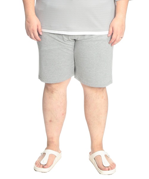 B&T CLUB（ビーティークラブ）の「ショートパンツ ハーフパンツ 短パン メンズ 大きいサイズ ミニ裏毛 無地 ショーツ スウェット 夏 アウトドア レジャー B＆T CLUB ビーアンドティークラブ（スウェットパンツ・メンズ・グレー/ダークグレー/ブラック・X1(3L～4L)/X3(6L～7L)/X2(4L～5L)/X4(8L～9L)）」の14枚目の写真