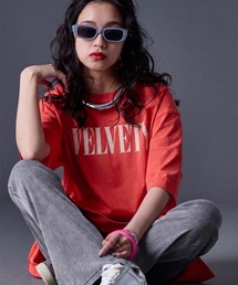 GEVS. | 綿100%ピグメント染ロゴプリントチュニックTシャツ<大きいサイズ有>GEVS.(その他トップス)
