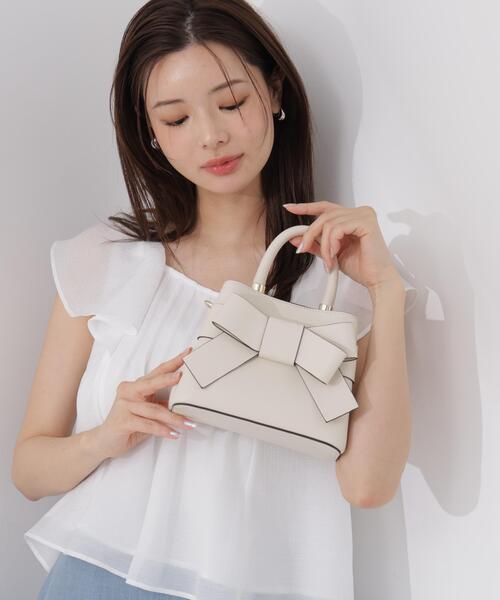 PROPORTION BODY DRESSING(プロポーションボディドレッシング)の「【追加生産】フロントリボンバックミニ / 1216281600(ショルダーバッグ・レディース・ピンク/ホワイト・フリ-)」の18枚目の写真