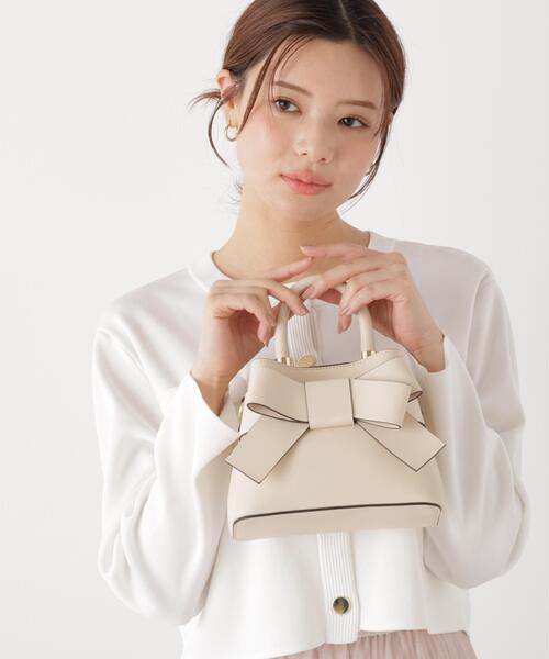 PROPORTION BODY DRESSING(プロポーションボディドレッシング)の「【追加生産】フロントリボンバックミニ / 1216281600(ショルダーバッグ・レディース・ピンク/ホワイト・フリ-)」の17枚目の写真