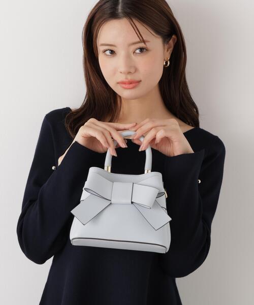 PROPORTION BODY DRESSING(プロポーションボディドレッシング)の「【追加生産】フロントリボンバックミニ / 1216281600(ショルダーバッグ・レディース・ピンク/ホワイト/ブルー・フリ-)」の22枚目の写真