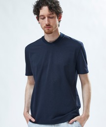 東レPrimeflex 麻調ドットメッシュ クルーネックTシャツ<吸水速乾/通気性>