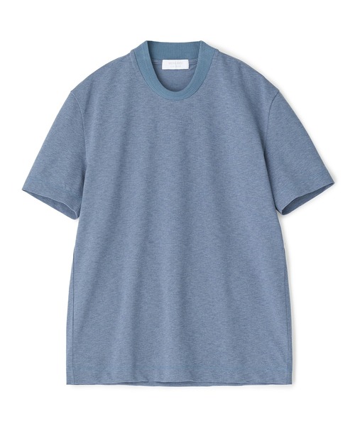 MEN'S BIGI(メンズビギ)の「東レPrimeflex 麻調ドットメッシュ クルーネックTシャツ<吸水速乾/通気性>(Tシャツ/カットソー・メンズ・ネイビー/グレー/ブルー・01/02/03/04)」の16枚目の写真