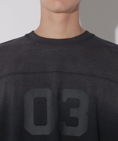 LAKOLE(ラコレ)の「フットボール加工T / 669289(Tシャツ/カットソー・メンズ・ブラック/グレー/パープル・MEDIUM/LARGE)」の17枚目の写真