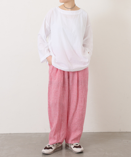 JOURNAL STANDARD LUXE(ジャーナルスタンダード ラックス)の「【ARMEN 】COTTON BOAT NECK SMOCK(シャツ/ブラウス・レディース・ホワイト・2)」の3枚目の写真