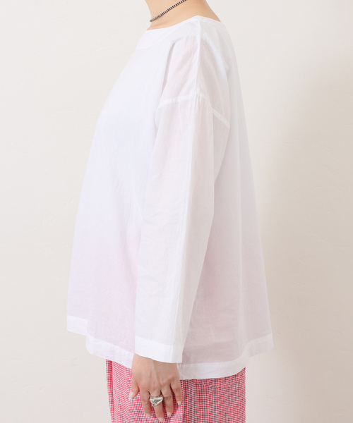 JOURNAL STANDARD LUXE(ジャーナルスタンダード ラックス)の「【ARMEN 】COTTON BOAT NECK SMOCK(シャツ/ブラウス・レディース・ホワイト・2)」の7枚目の写真