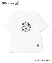 白黒さん集合半袖Tシャツ