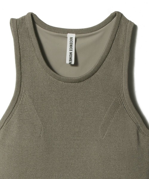 ESTNATION(エストネーション)の「NICENICE MOMENT / American Sleeve Shell《ESTNATION EXCLUSIVE》(Tシャツ/カットソー・レディース・オフホワイト/レッド/ネイビー/グレイッシュベージュ・FREE)」の9枚目の写真