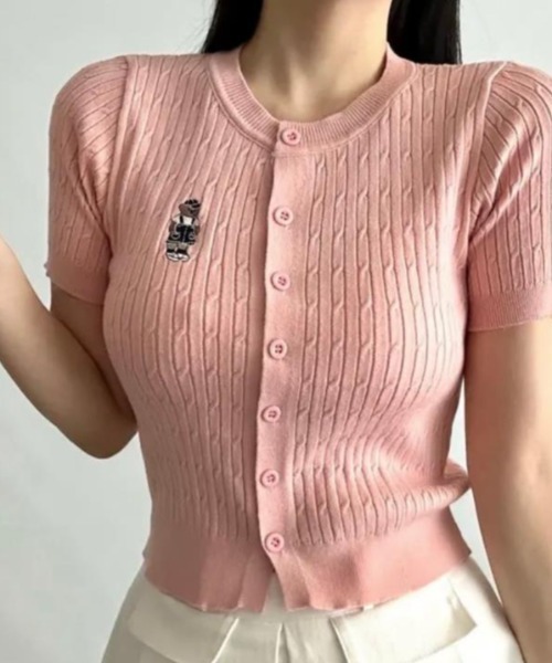 semplice(センプリチェ)の「Tシャツ【韓国ファッション】(Tシャツ/カットソー・レディース・ホワイト/グレー/ピンク/ブルー・F)」の6枚目の写真