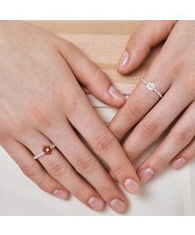 [sv925] color flower ball ring (Pearl/Black/Red)