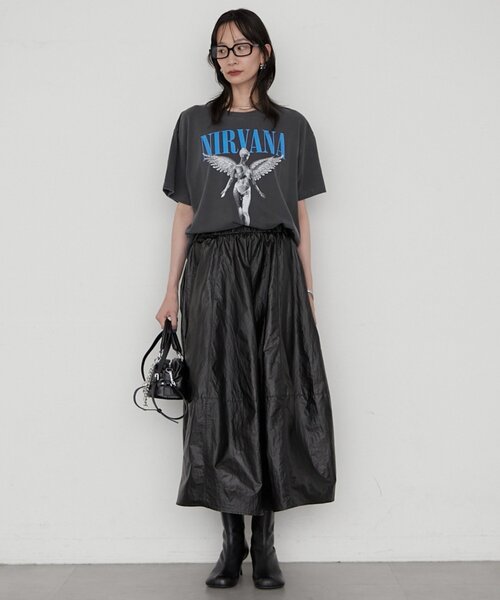 LOUNGEDRESS(ラウンジドレス)の「【GOOD ROCK SPEED】《バンドT》NIRVANA IN UTERO T(Tシャツ/カットソー・レディース・ブラック/ブラウン・FREE)」の4枚目の写真