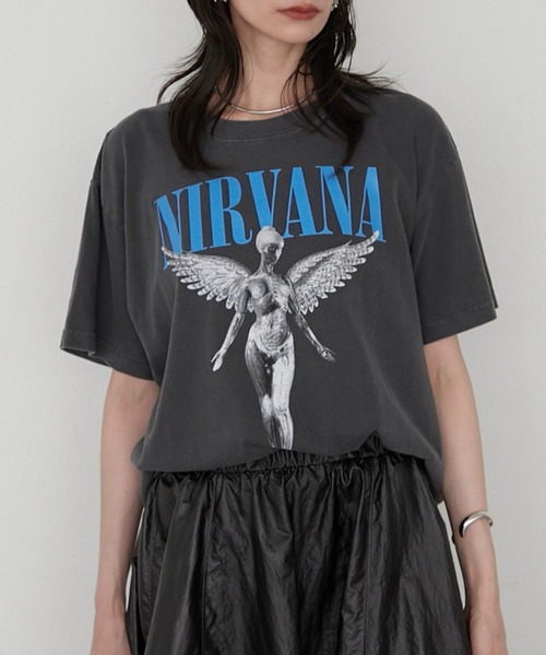 LOUNGEDRESS(ラウンジドレス)の「【GOOD ROCK SPEED】《バンドT》NIRVANA IN UTERO T(Tシャツ/カットソー・レディース・ブラック/ブラウン・FREE)」の2枚目の写真