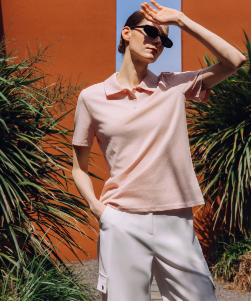 OBER GOLF(オーベルゴルフ)の「エッセンシャルカラーTシャツ(ピンク)(Tシャツ/カットソー・レディース・その他/ピンク・FREE)」の3枚目の写真