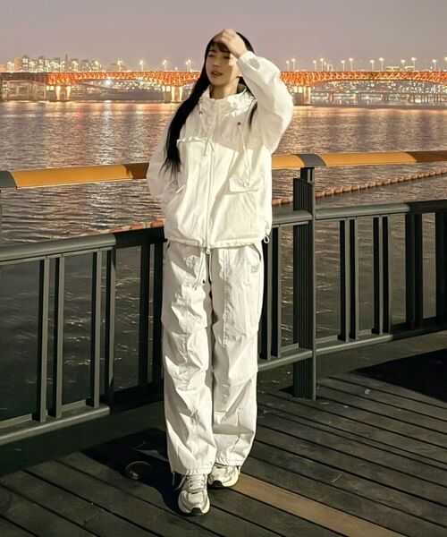MASMARULEZ APPAREL（マスマルールズ アパレル）の「Check Frill Windbreaker Jacket_White（ナイロンジャケット・レディース・ホワイト・ONE SIZE）」の17枚目の写真