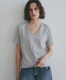 three dotsオーガニックコットンリンガーTee（Tシャツ/カットソー