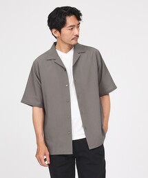 ABAHOUSE GRAY | 楊柳 オープンカラー 半袖シャツ(シャツ/ブラウス)