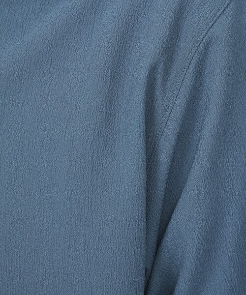ABAHOUSE GRAY（アバハウスグレイ）の「楊柳 オープンカラー 半袖シャツ（シャツ/ブラウス・メンズ・グレイッシュブルー/ホワイト/モカ/ブラック・46/50/48）」の19枚目の写真