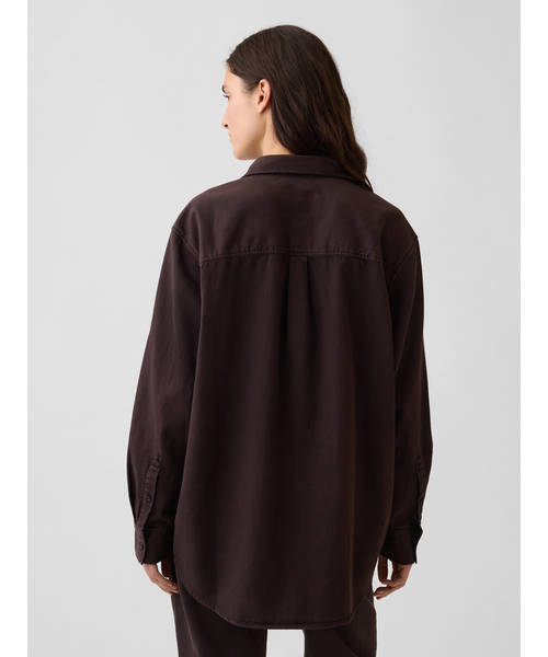 GAP(ギャップ)の「デニム ビッグシャツ(シャツ/ブラウス・レディース・ブラウン・S/M/L/XXS/XS)」の3枚目の写真