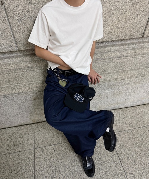 kutir（クティール）の「【接触冷感】COOL TOUCH BASIC TSHIRT／クールタッチベーシックTシャツ（Tシャツ/カットソー・メンズ・ブラック/グレー/オフホワイト/ボルドー・MEDIUM/LARGE）」の6枚目の写真