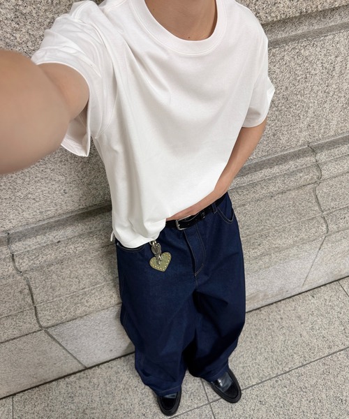 kutir（クティール）の「【接触冷感】COOL TOUCH BASIC TSHIRT／クールタッチベーシックTシャツ（Tシャツ/カットソー・メンズ・ブラック/グレー/オフホワイト/ボルドー・MEDIUM/LARGE）」の5枚目の写真