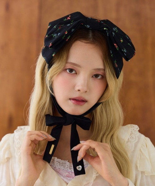 kaorinomori(カオリノモリ)の「kaorinomori ベティヘッドドレス / カオリノモリ(ヘアバンド・レディース・ブラウン/ブラック/ピンク・FREE)」の7枚目の写真