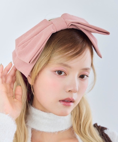 kaorinomori(カオリノモリ)の「kaorinomori ベティヘッドドレス / カオリノモリ(ヘアバンド・レディース・ブラウン/ブラック/ピンク・FREE)」の18枚目の写真