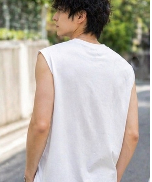 VIBGYOR(ヴィブジョー)の「【Bls】 【ZM】【Bling Leads】梨地ノースリーブ(BL)(タンクトップ・メンズ・ブルー系その他/ブラック/オフホワイト・LARGE/MEDIUM)」の6枚目の写真