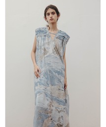 【Indian handiwork】marble dyeing onepiece
