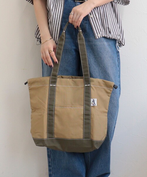 Drifter（ドリフター）の「【Drifter/ドリフター】BUCKEYE DRAWSTRING TOTE M（トートバッグ・レディース・ブラック/ブラウン系その他/ベージュ・FREE）」の13枚目の写真