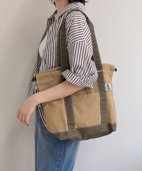 Drifter（ドリフター）の「【Drifter/ドリフター】BUCKEYE DRAWSTRING TOTE M（トートバッグ・レディース・ブラック/ブラウン系その他/ベージュ・FREE）」の15枚目の写真