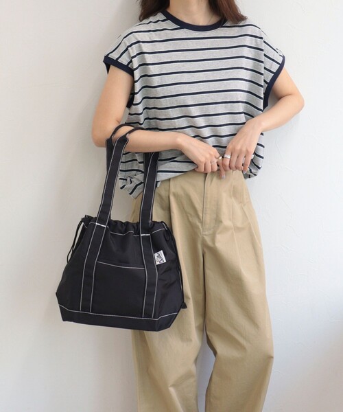 Drifter（ドリフター）の「【Drifter/ドリフター】BUCKEYE DRAWSTRING TOTE M（トートバッグ・レディース・ブラック/ブラウン系その他/ベージュ・FREE）」の8枚目の写真