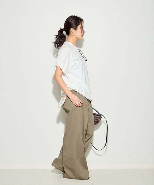 Dickies(ディッキーズ)の「《追加/新色あり》JANE SMITH*DICKIES*L'ESSAGE 別注 2タックBIGパンツ(その他パンツ・レディース・ブラック/ベージュ/カーキ・X-SMALL/SMALL/LARGE/MEDIUM)」の7枚目の写真
