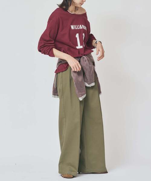 Dickies(ディッキーズ)の「《追加/新色あり》JANE SMITH*DICKIES*L'ESSAGE 別注 2タックBIGパンツ(その他パンツ・レディース・ブラック/ベージュ/カーキ・X-SMALL/SMALL/LARGE/MEDIUM)」の13枚目の写真