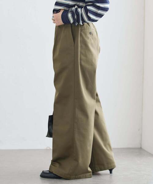 Dickies(ディッキーズ)の「《追加/新色あり》JANE SMITH*DICKIES*L'ESSAGE 別注 2タックBIGパンツ(その他パンツ・レディース・ブラック/ベージュ/カーキ・X-SMALL/SMALL/LARGE/MEDIUM)」の17枚目の写真