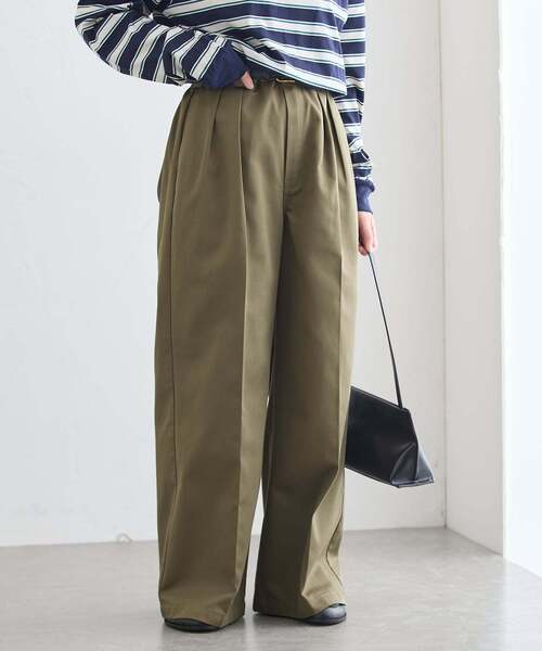 Dickies(ディッキーズ)の「《追加/新色あり》JANE SMITH*DICKIES*L'ESSAGE 別注 2タックBIGパンツ(その他パンツ・レディース・ブラック/ベージュ/カーキ・X-SMALL/SMALL/LARGE/MEDIUM)」の18枚目の写真