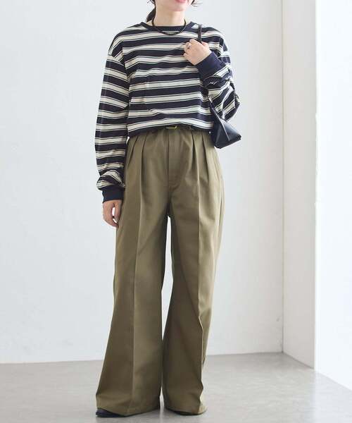Dickies(ディッキーズ)の「《追加/新色あり》JANE SMITH*DICKIES*L'ESSAGE 別注 2タックBIGパンツ(その他パンツ・レディース・ブラック/ベージュ/カーキ・X-SMALL/SMALL/LARGE/MEDIUM)」の20枚目の写真
