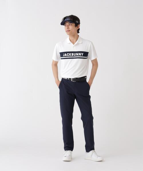 Jack Bunny!!(ジャックバニー)の「【Jack Bunny!!】PEメッシュパネルボーダー半袖ポロシャツ(ポロシャツ・メンズ・ネイビー/ホワイト/ホワイト系その他/ダークインディゴブルー・MEDIUM/LARGE/X-LARGE)」の10枚目の写真