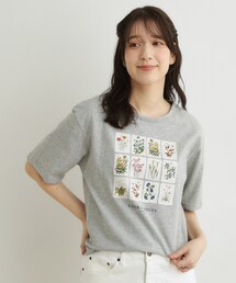【接触冷感/吸水速乾性/抗菌防臭】パーショア ポストカーズ柄Tシャツ