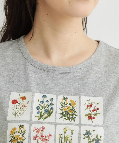 LAURA ASHLEY(ローラアシュレイ)の「【接触冷感/吸水速乾性/抗菌防臭】パーショア ポストカーズ柄Tシャツ(Tシャツ/カットソー・レディース・ライトグレー系9/ブラック/オフホワイト・38/40)」の19枚目の写真