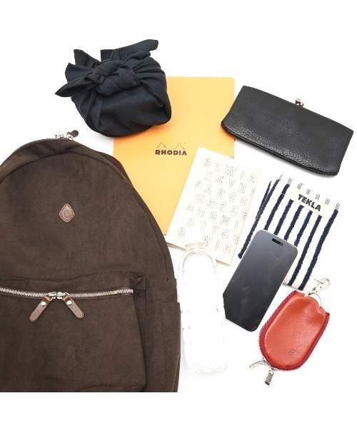 CLEDRAN（クレドラン）の「【国産スエード調素材使用】CL4032 FASU RUCK SACK（バックパック/リュック・レディース・ブラウン/グレイッシュベージュ/ブラック・FREE）」の11枚目の写真