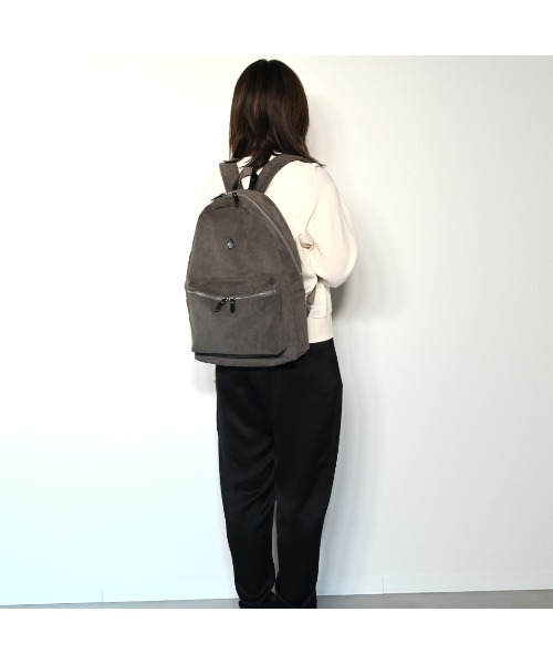 CLEDRAN（クレドラン）の「【国産スエード調素材使用】CL4032 FASU RUCK SACK（バックパック/リュック・レディース・ブラウン/グレイッシュベージュ/ブラック・FREE）」の13枚目の写真