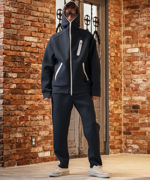 CAMBIO(カンビオ)の「mp15332- 止水ZIPポケットボンディングダンボールニットパンツ(その他パンツ・メンズ・ブラック/ネイビー/グレー・M/L/XL)」の18枚目の写真