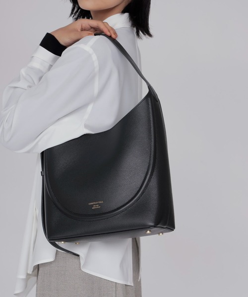 CHRISTIAN VILLA(クリスチャンヴィラ)の「【CHRISTIAN VILLA/クリスチャンヴィラ】hobo bag(ショルダーバッグ・レディース・ブラック・フリー)」の1枚目の写真