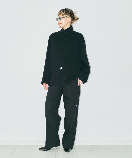 CITYSHOP(シティーショップ)の「FINE REVER SHORT コート(その他アウター・レディース・ブラック/ブラウン系その他・38/36)」の6枚目の写真