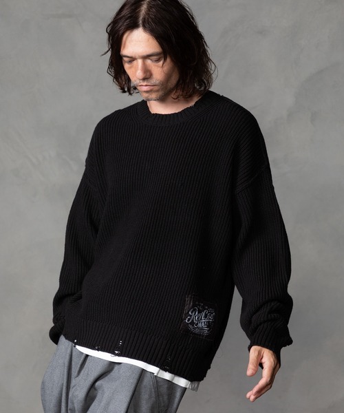 REVI CAST MADE レビキャストメイド Damaged Rib Knit