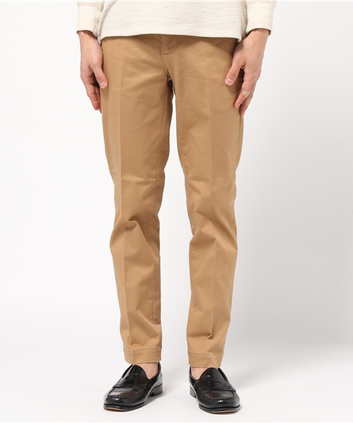 EDIFICE(エディフィス)の「◇コンパクトチノ テーパードパンツ(その他パンツ・メンズ・ベージュ/ネイビー/ホワイト・46/42/48/44)」の2枚目の写真